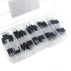 50PCS TO-220 MOSFET Kit 10 Values IRFZ44N IRF540N IRF3205 IRF640N Power Transistor Assortment