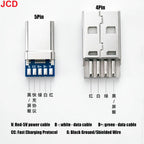 Micro Mini 5P Type-C USB To Dip PCB Converter Adapter 90 Degree Right Angle Breakout Board Repair Welding Socket Connector Port