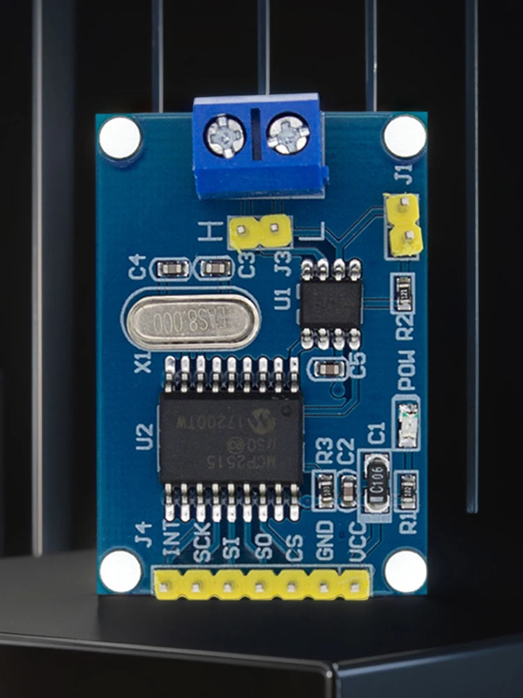 TJA1050 Receiver SPI MCP2515 CAN Bus Module MCP2515 CAN Bus Driver Module Board for 51 MCU ARM Controller for Arduino DIY