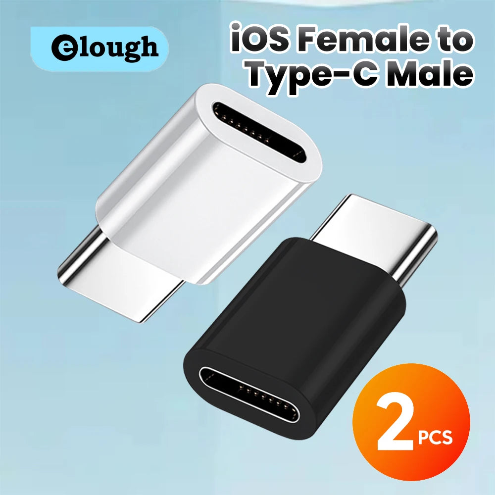 2PCS USB C To Lightning Adapter Lightning Female to Type C Male Converter High Speed Charging Connector For iPhone 15 16
