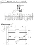 10pcs 3W Precision Metal Film Resistors 1% 3W 10 47 100 200 220 470 510 Ohm 1K 22K 4.7K 10K 47K 100k 200k 220k 510k 470k 1M Ohms