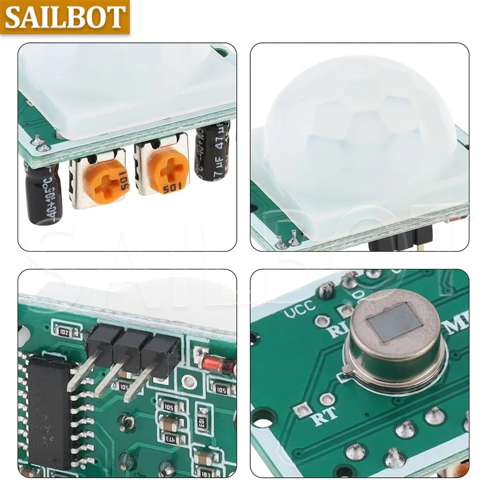 HC-SR501 PIR Infrared Sensor Adjust IR Pyroelectric Infrared PIR Motion Sensor Detector Module for Arduino Raspberry Pi
