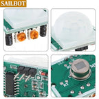 HC-SR501 PIR Infrared Sensor Adjust IR Pyroelectric Infrared PIR Motion Sensor Detector Module for Arduino Raspberry Pi