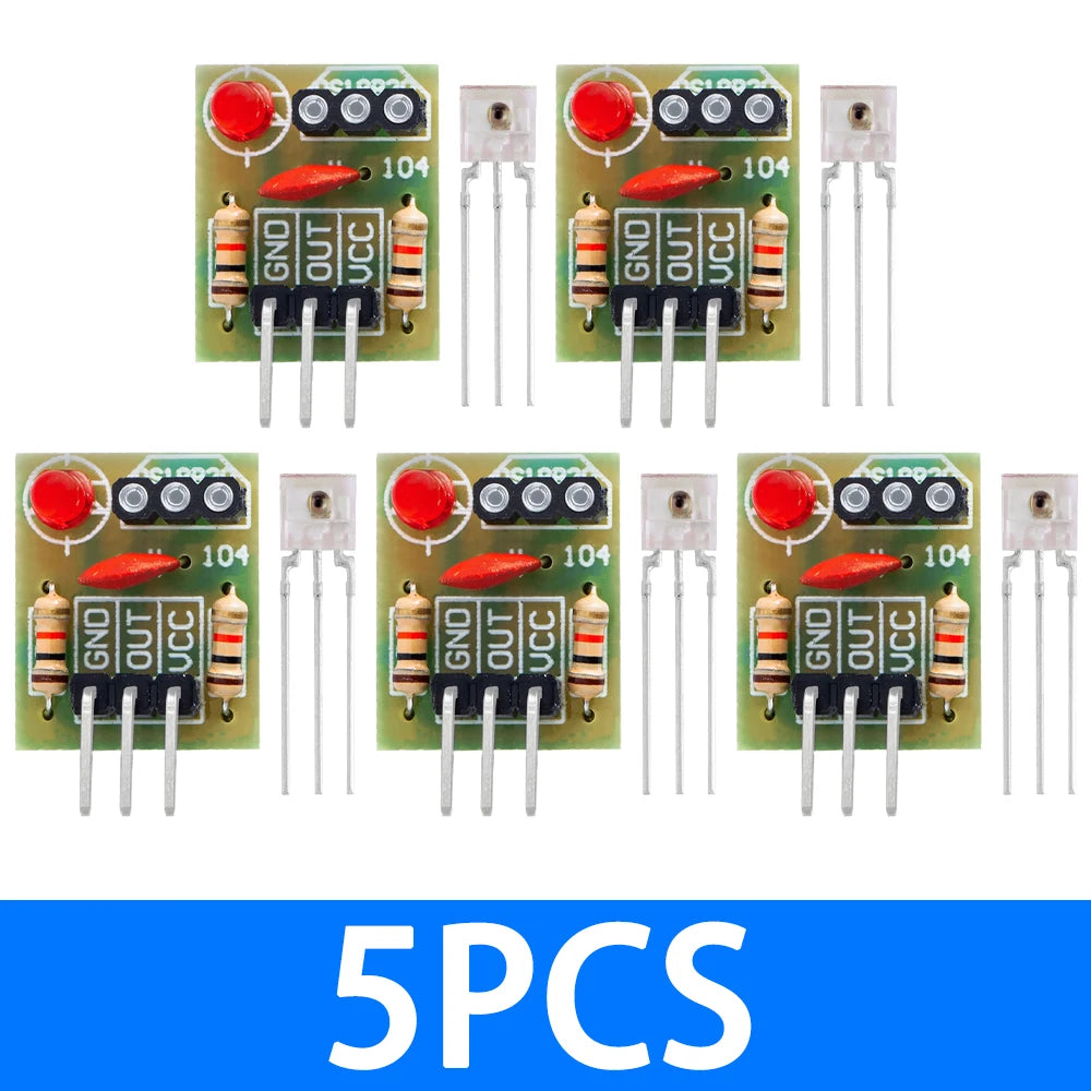 KY-008 650nm Laser Transmitter Module with Laser Sensor Module Non-Modulator Tube Laser Receiver Module Kit