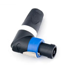 2/4/8Pcs 4Pins L-Shaped XLR Plug 90 Degree Plug Ohm Connector for Audio Speaker Speakon Led Powercon Adapter Amplifier