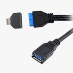 83CE USB C to USB Header Adapter, Vertical TypeE A Motherboard Conversion