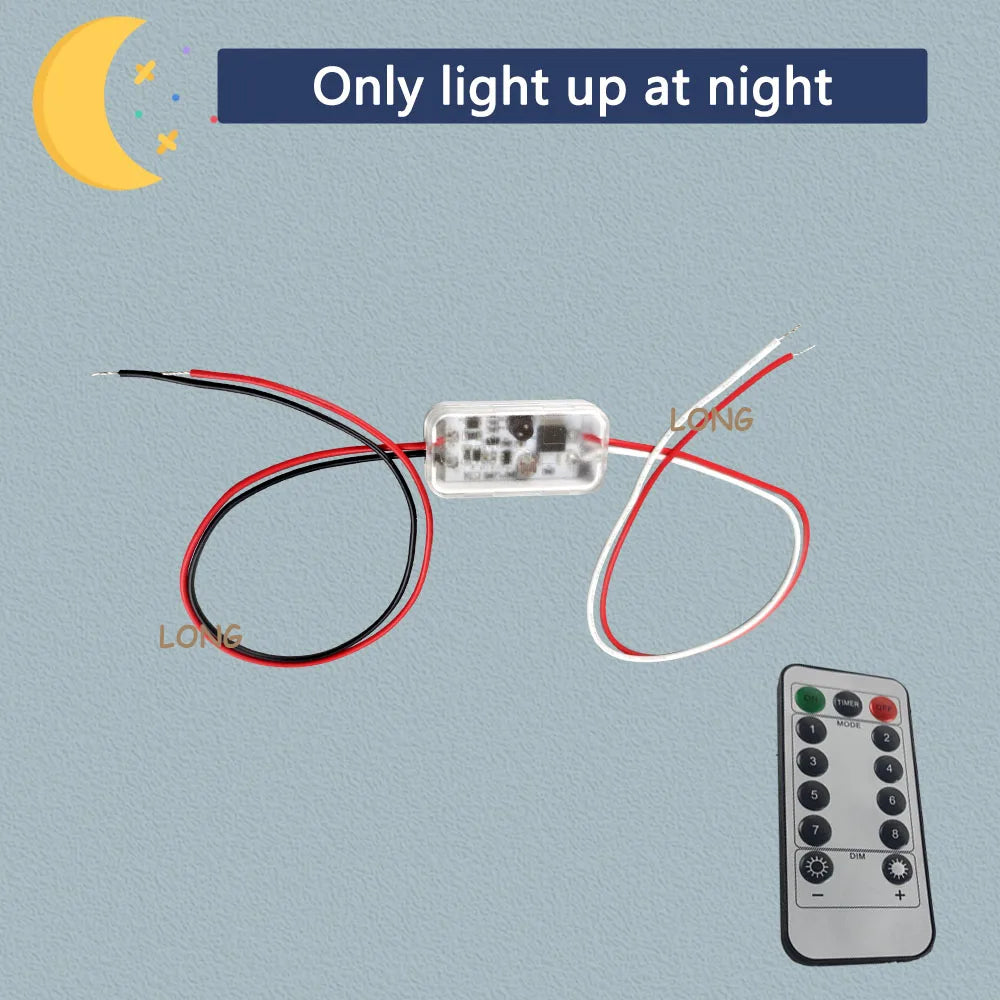 Waterproof Photocell Sensor Switch IP66 12-75V DC 3A Auto On/Off Remote Control Light Sensor