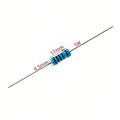 20pcs 1W Metal Film Resistor color Ring Power Resistor 0.1~1M 0.12R 2 3.3 4.7 10R 47 100 220 360 470 1K 2.2 22K 33 4.7K 100KOhm