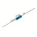 20pcs 1W Metal Film Resistor color Ring Power Resistor 0.1~1M 0.12R 2 3.3 4.7 10R 47 100 220 360 470 1K 2.2 22K 33 4.7K 100KOhm