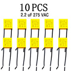2.2uF X2 Safety Capacitor 275VAC Polypropylene Film for DC AC Pulse Circuits Smart Home Appliance Power Supply Stable P