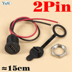 1–20pcs USB-C Type-C Waterproof Connector With Nut Locking Panel Mounting TPC Fast Charging Port Jack Socket 2/4/5/6 Pin PH 2.0