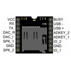 DFPlayer Mini MP3 Player Module V3.0 TF Card U Disk Serial IO Voice Decoder Audio DIY Sound Module MP3-TF-16P for Arduino