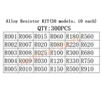 SMD Alloy Resistor KIT 1% 1206 2512 R001 R002 R003 R004 R005 R006 R008 R009 R010 R025 R050 R100 R120 R150 R180 R330 R500 R910