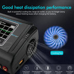HTRC Lipo Charger T240/L6X2 DUO AC 150W DC 240W 10A Touch Screen Dual Channel Battery Balance Charger Discharger For RC Toy