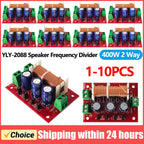 1-10PCS YLY-2088 400W Adjustable 2 Way Crossover Filters Module Audio Speaker Frequency Divider Full Range Treble Bass