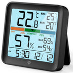 LCD Thermometer Hygrometer Sensor Gauge Indoor Room Digital Temperature Humidity Meter Weather Station For Home