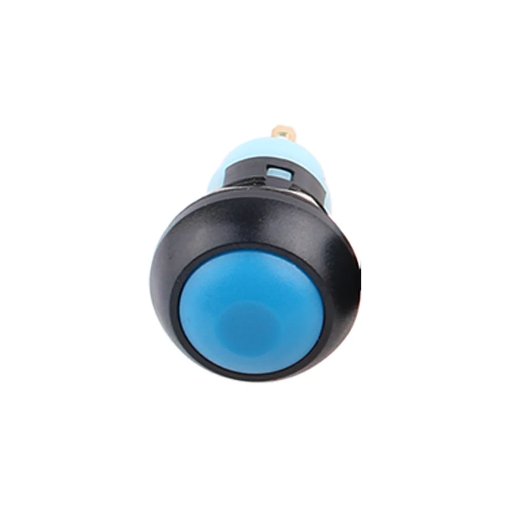 1PC PBS-33A 12mm 1NO latching Small Waterproof plastic Push Button Switch 250V 3A Round Red Green White Black Blue Yellow DS-33A
