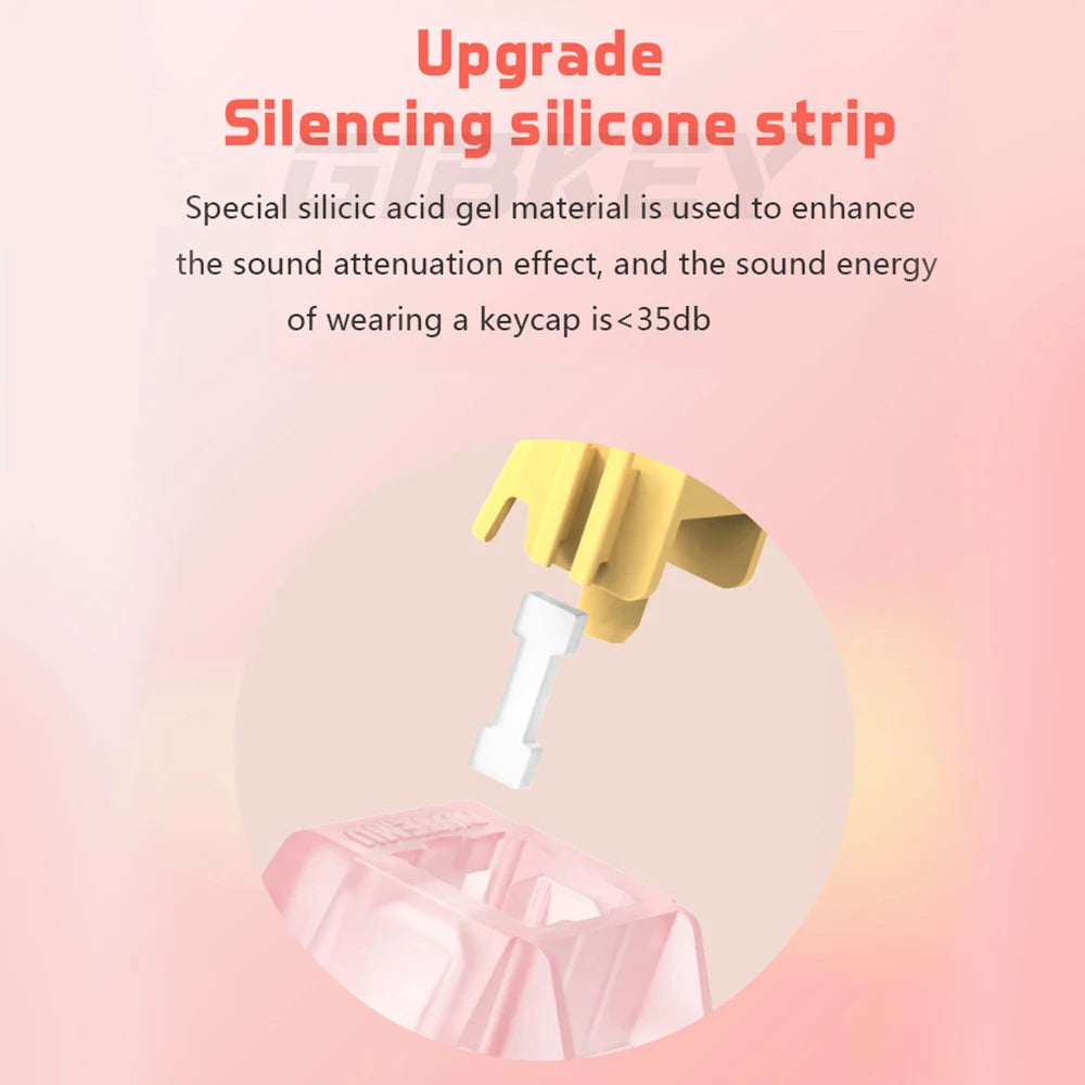 Outemu Silent Switch Peach V3 Switch Mute Lemon Switches Hot swap Quiet Mechanical Keyboard Linear Tactile 5Pin Pre Lubed POM
