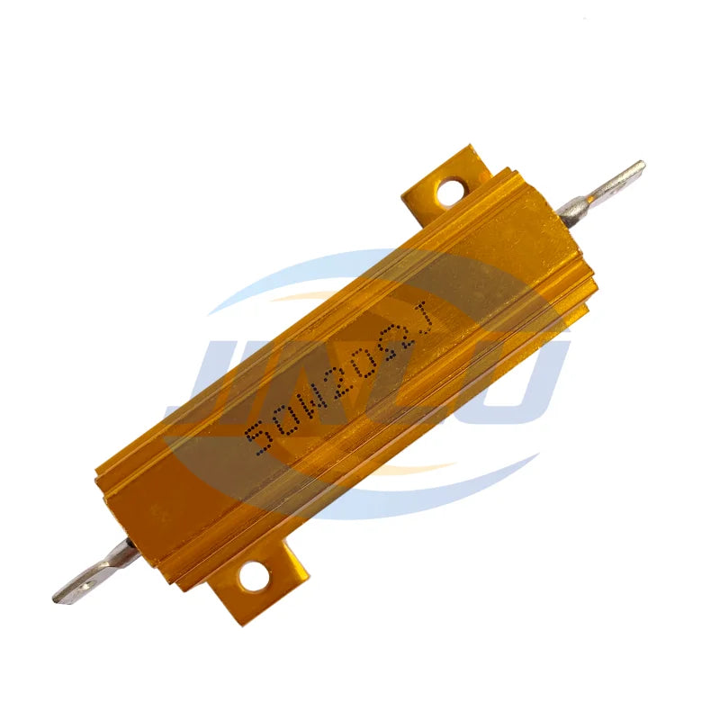 1PCS RX24 50W 100W Aluminum Power Metal Shell Case Wirewound Resistor 0.01R ~ 100K 1 2 3 4 5 6 7 8 9 10 12 20 30 47 50 60 100ohm