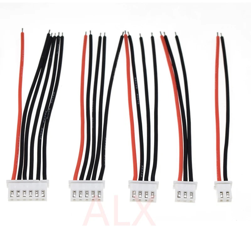 5/10Pcs 1S 2S 3S 4S 5S 6S 22AWG Silicone RC Model Lipo Battery Balancer Charger Plug Wire Connector 2.54mm JST-XH Cable IMAX B6