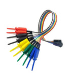 10Pcs Test Hook Clips with 20/30cm Male Header Jumper Wires & SOIC IC Grabber, Test Hook Clips to Dupont Wire for Power Supply