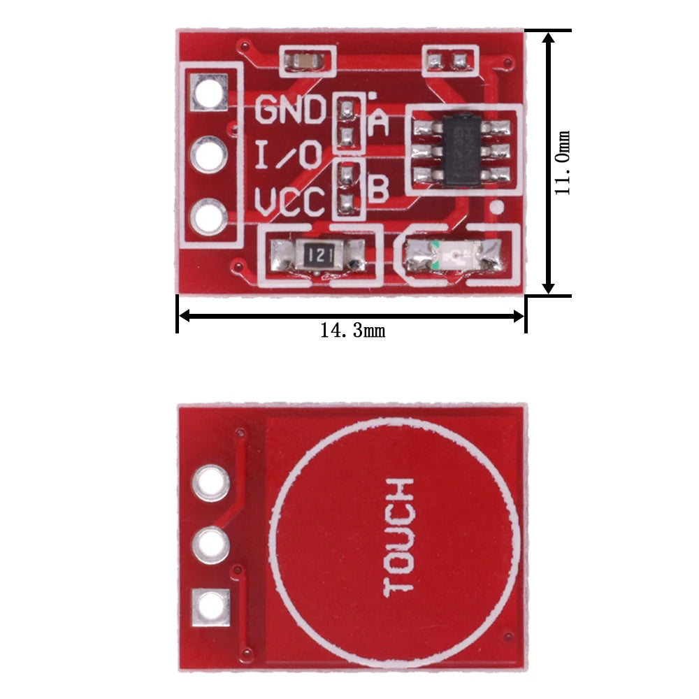 1/5/10PCS TTP223 TTP224 Touch Key Switch Module TTP226 TTP229 Touching Button Capacitive Switches Single Channel Reconstruction
