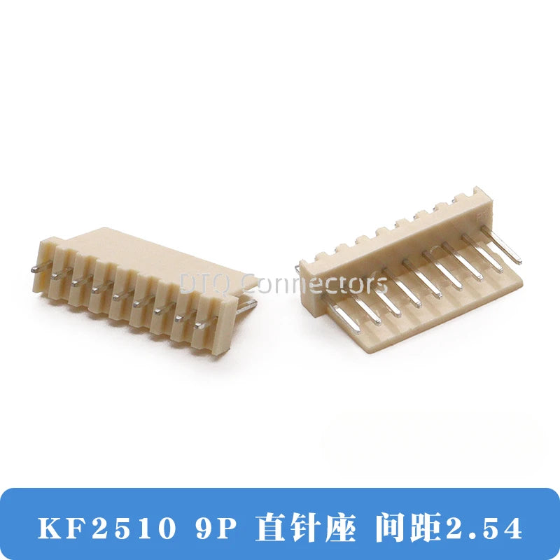 50/100PCS KF2510 connector straight pin socket bent pin socket 2.54MM 2A 3AW 4 5 6 8 10 12P