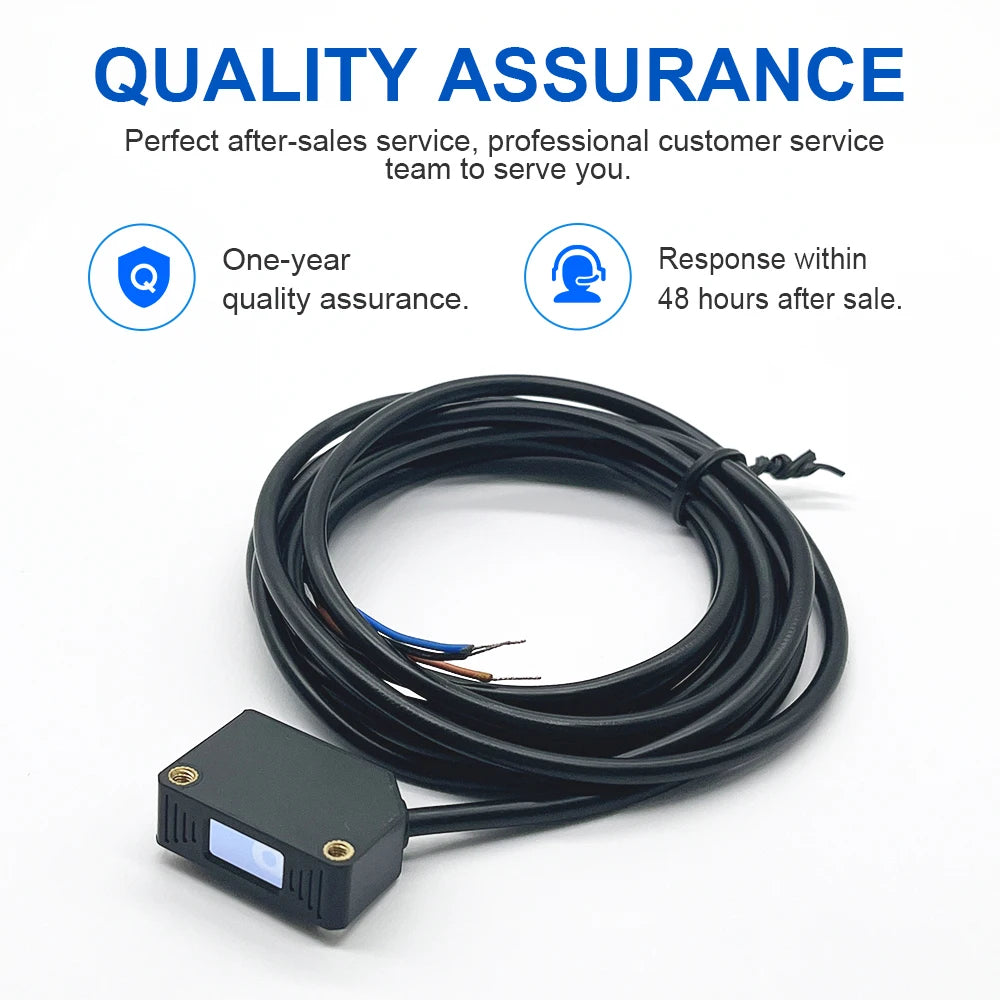 Square Laser Sensor 35cm Adjustable NPN PNP Mirror Lens Diffuse Optical Infrared Photo Cell Proximity Switches E3Z-LAS