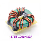 1pcs New Energy High-power Common-mode Inductor 47uh100uh30a High-current Magnetic Ring Plug-in Filter Inductor Coil