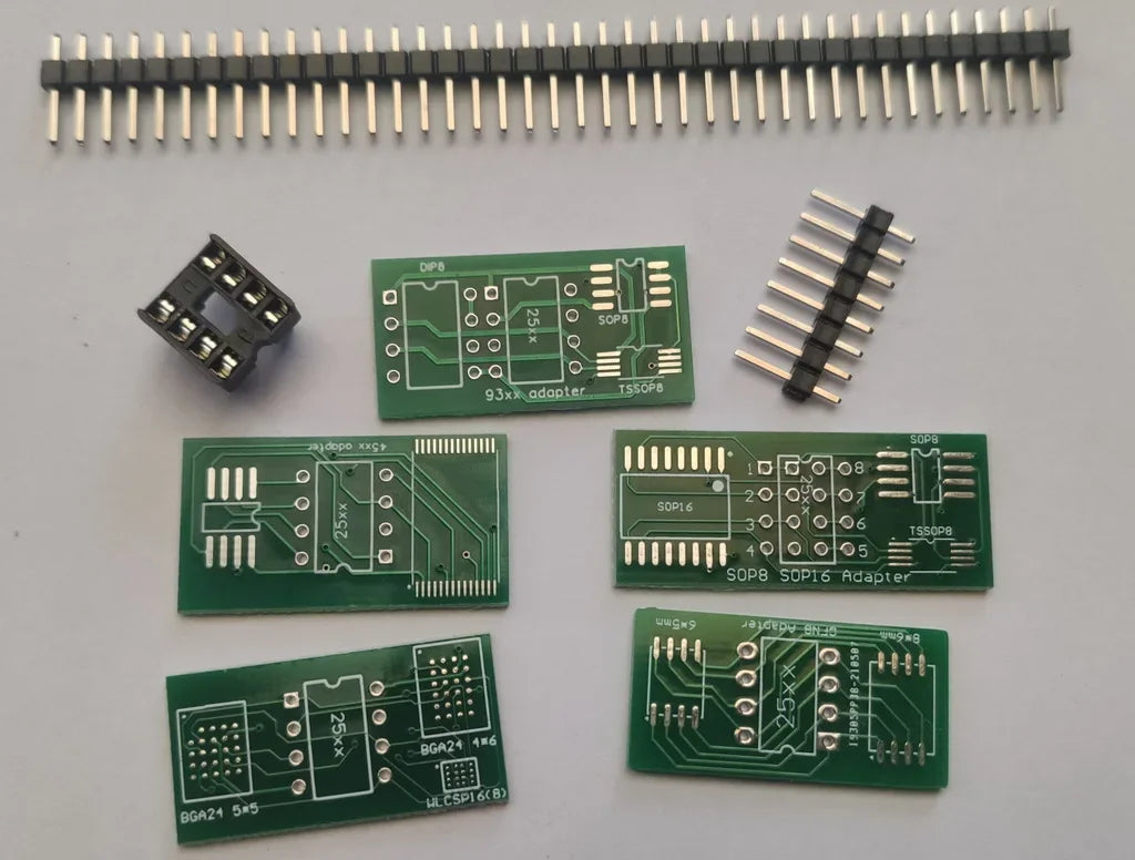 CH341A USB Programmer V1.7 with 1.8V Level Shifter for W25Q64FW W25Q128FW GD25LQ64 Flash Memory IC