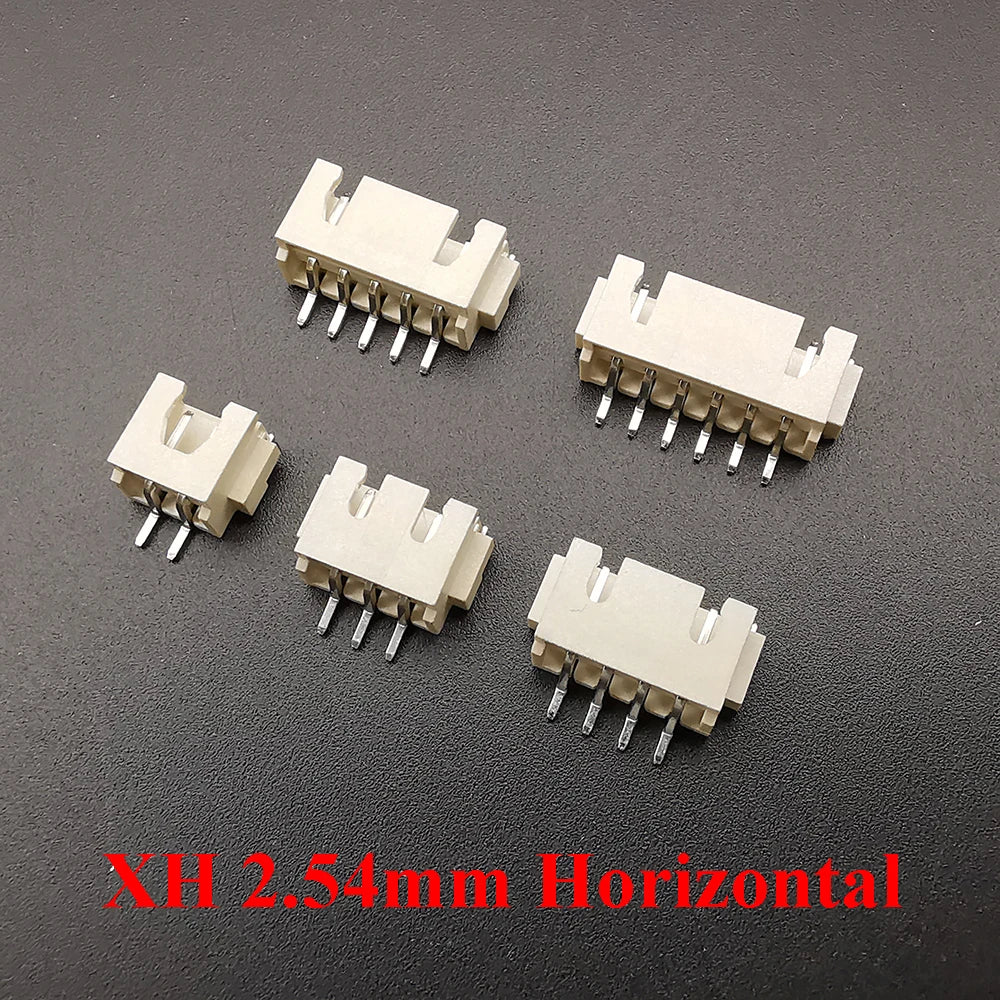 50Pcs JST PH2.0mm XH2.54mm 2/3/4/5/6Pin Horizontal Paste Vertical Patch Pin Holder SMT Connector 2.0MM 2.54MM Pitch Male SMD