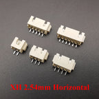50Pcs JST PH2.0mm XH2.54mm 2/3/4/5/6Pin Horizontal Paste Vertical Patch Pin Holder SMT Connector 2.0MM 2.54MM Pitch Male SMD
