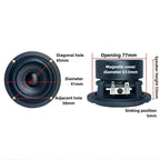 SOTAMIA 2pcs 3.5 Inch Full Range Speakers 4 8 Ohm 15W Power Sound Loudspeaker DIY HIFI Music Home Theater Blutooth Speaker