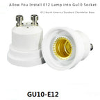 2pcs GU10 to E14 E12 GU10 MR16 G5.3 G9 E26/E27 CFL LED Light Socket Lamp Bub Base Holder Converter Adapter