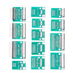0.5mm 1.0mm pitch Connector SMT Adapter to 2.54mm hole FPC FFC Cable Welded board With Pin / Empty Board 6P 8P 10P 12P 20P 24P