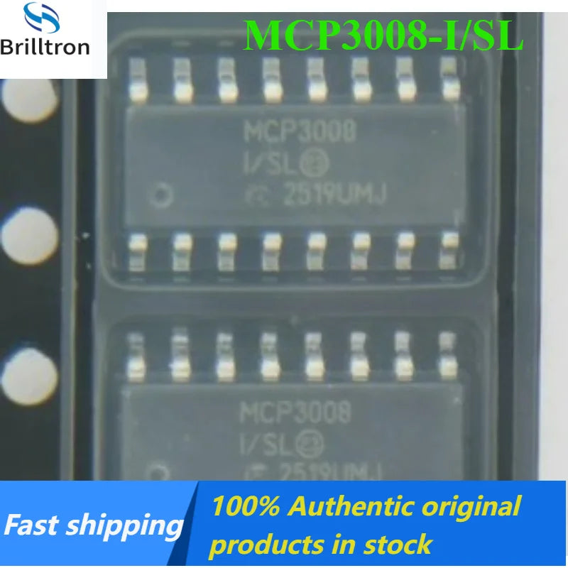 2-10PCS NEW MCP3008-I/SL MCP3008 SOP14 Brand New Original Stock Available, Fast Shipping.