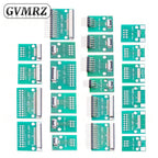 0.5mm 1.0mm pitch Connector SMT Adapter to 2.54mm hole FPC FFC Cable Welded board With Pin / Empty Board 6P 8P 10P 12P 20P 24P