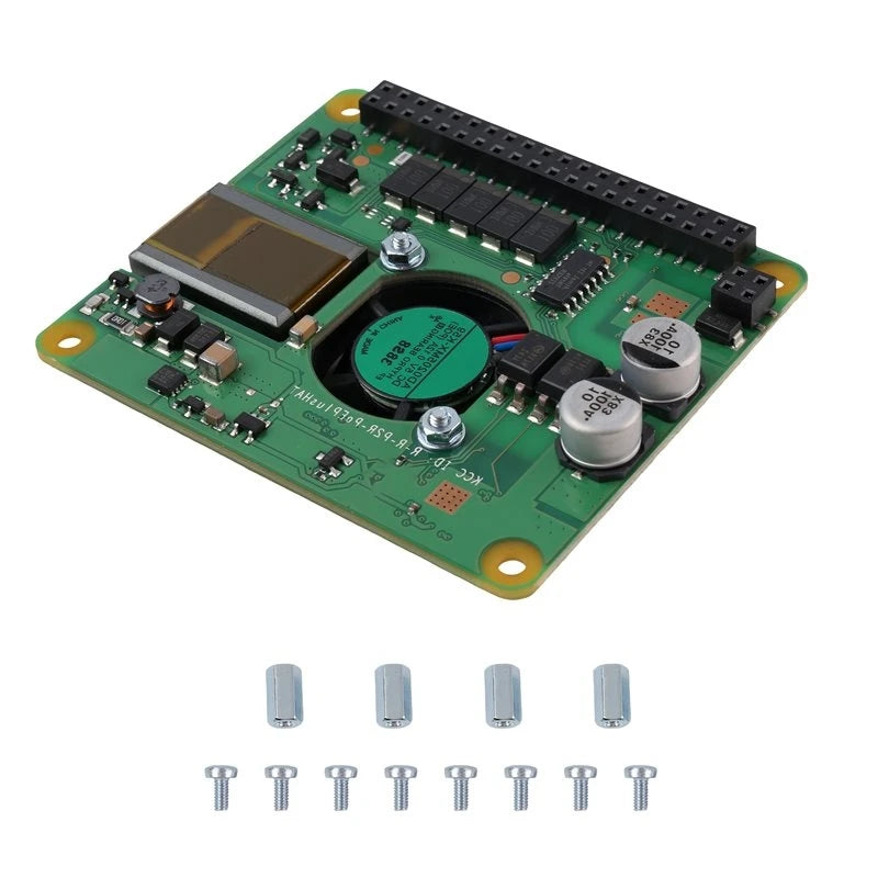 Customer Favorite For Raspberry Pi 4B/3B+ Poe+ HAT Expansion Board With 802.3Af/At Poe+ HAT Cooling Fan