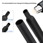 2:1 Heat Shrink Tube Kit Thermoresistant Shrinkage Tubing Wire Wrapping Electrical Connection Cable Insulation Sleeved Protecter