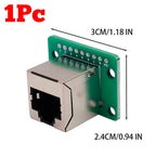 RJ45 Network Port 8-pin Direct Connection Adapter Board Modular Ethernet Connector Network Interface Breakout Board Adapter