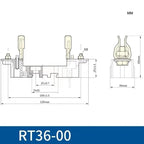 CHINT Fuse Core RT36-00 NT00 20A 25A 32A 40A 50A 63A 80A 100A 125A 160A Ceramic Resistor Fuse Base