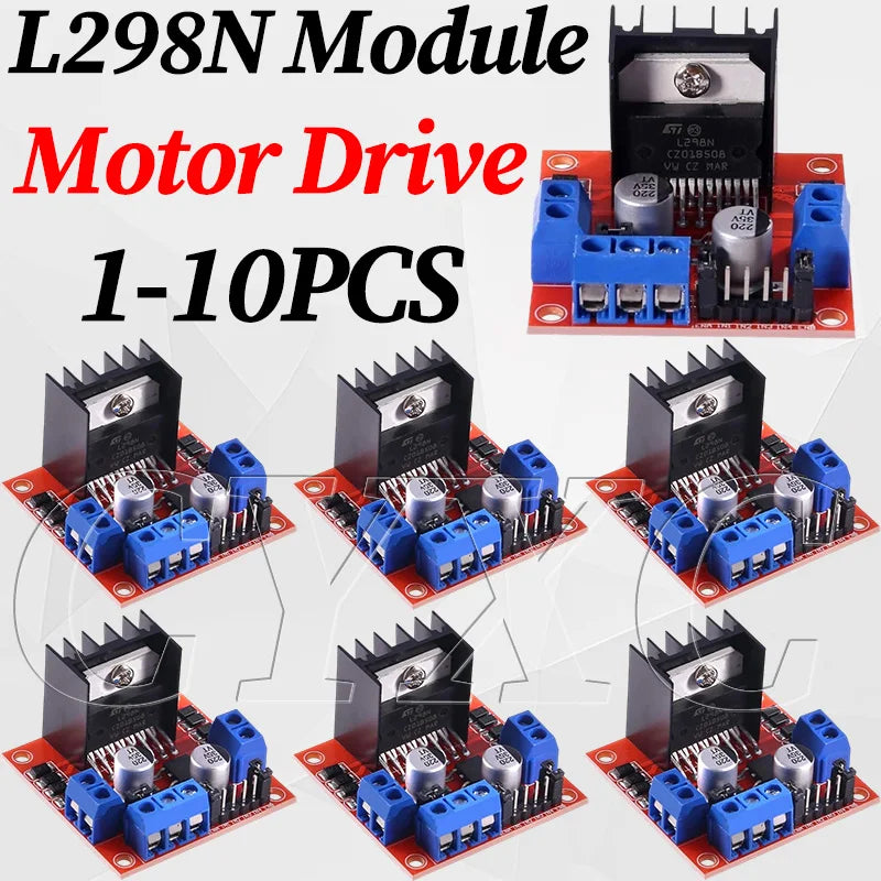 1-10PCS L298N Stepper Motor Driver Controller Board Dual H Bridge Module for Smart Car Power MEGA R3 Mega2560