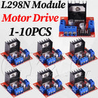 1-10PCS L298N Stepper Motor Driver Controller Board Dual H Bridge Module for Smart Car Power MEGA R3 Mega2560