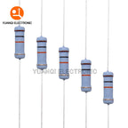 20pcs 2W Metal Oxide Film Resistor 5% 1R-10M 10R 100R 240R 470R 1K 2.2K 10K 24K 47K 100K 220K 1M 10 220 470 ohm Carbon Film
