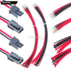 Keszoox 3.0mm Molex 43025/43020 Connector Kit, 2 Pin Male Female Socket Housing with 210mm 20AWG Pre-Crimped Wire