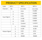 AC DC Current Transmitter 4-20mA 0-10V Current Transducer 0-1A 0-2A 0-5A 0-10A 4-20mA Current Sensor RS485 Current Transmitter
