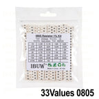 660pcs 200pcs 720pcs 4000pcs 0402 0603 0805 1206 1210 2512 smd resistor kit igmopnrq assorted kit 10k 100k 1k 1r 100r 220r 1% 5%