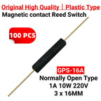 100PCS Plastic Magnetic Contact Reed Switch GPS-16A/16B/14A/14B/11B/11A SMD Normally Open Normally Closed NO NC Induction Sensor