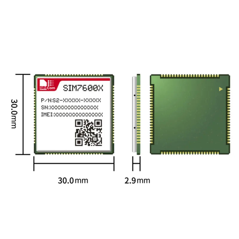 SIMCOM SIM7600 SIM7600SA LCC South America 4G LTE CAT1 Module HSPA+ GSM GPRS EDGE IOT LTE 3G+2G+GNSS Module