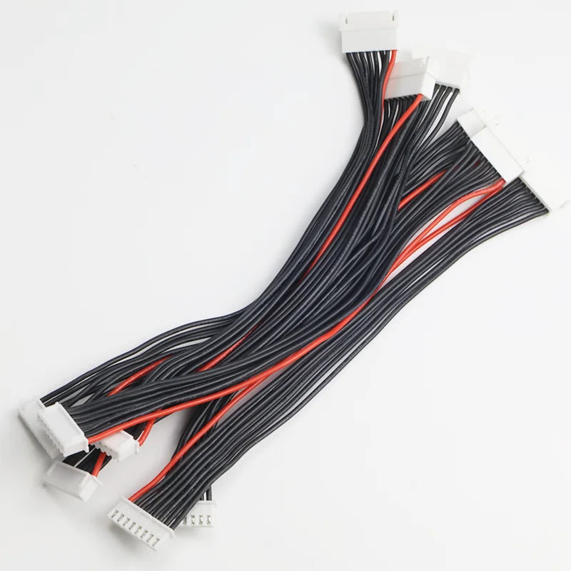 10pcs JST-XH 1S 2S 3S 4S 5S 6S 7S 8S 30cm 22AWG Lipo Balance Wire Extension Charged Cable Lead Cord for RC Lipo Battery charger